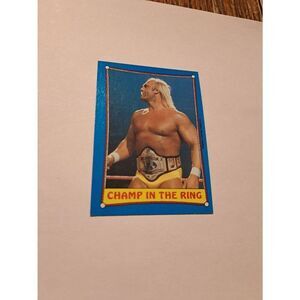 1987 Topps WWF Hulk Hogan #37 Champ in the Ring Wrestling Card Titan Sports